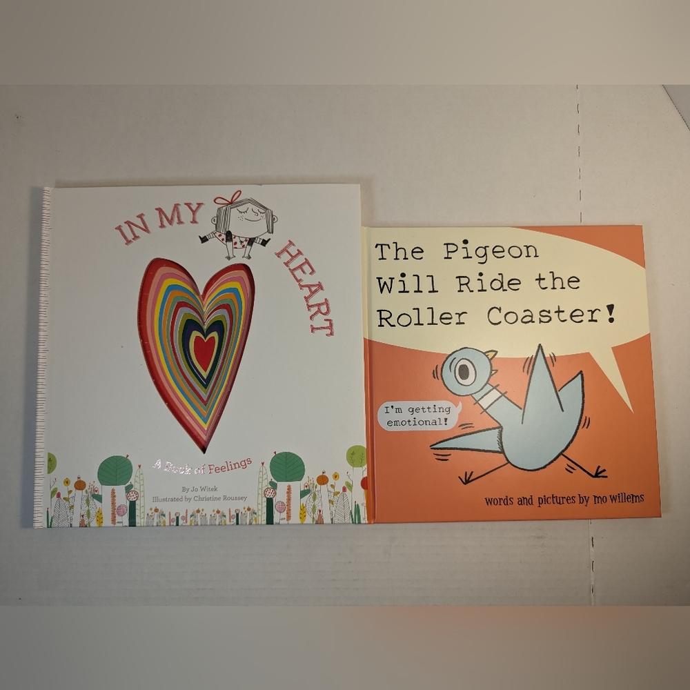 Social Emotional Hardback Books - in My Heart a Book about Feelings & Pigeon